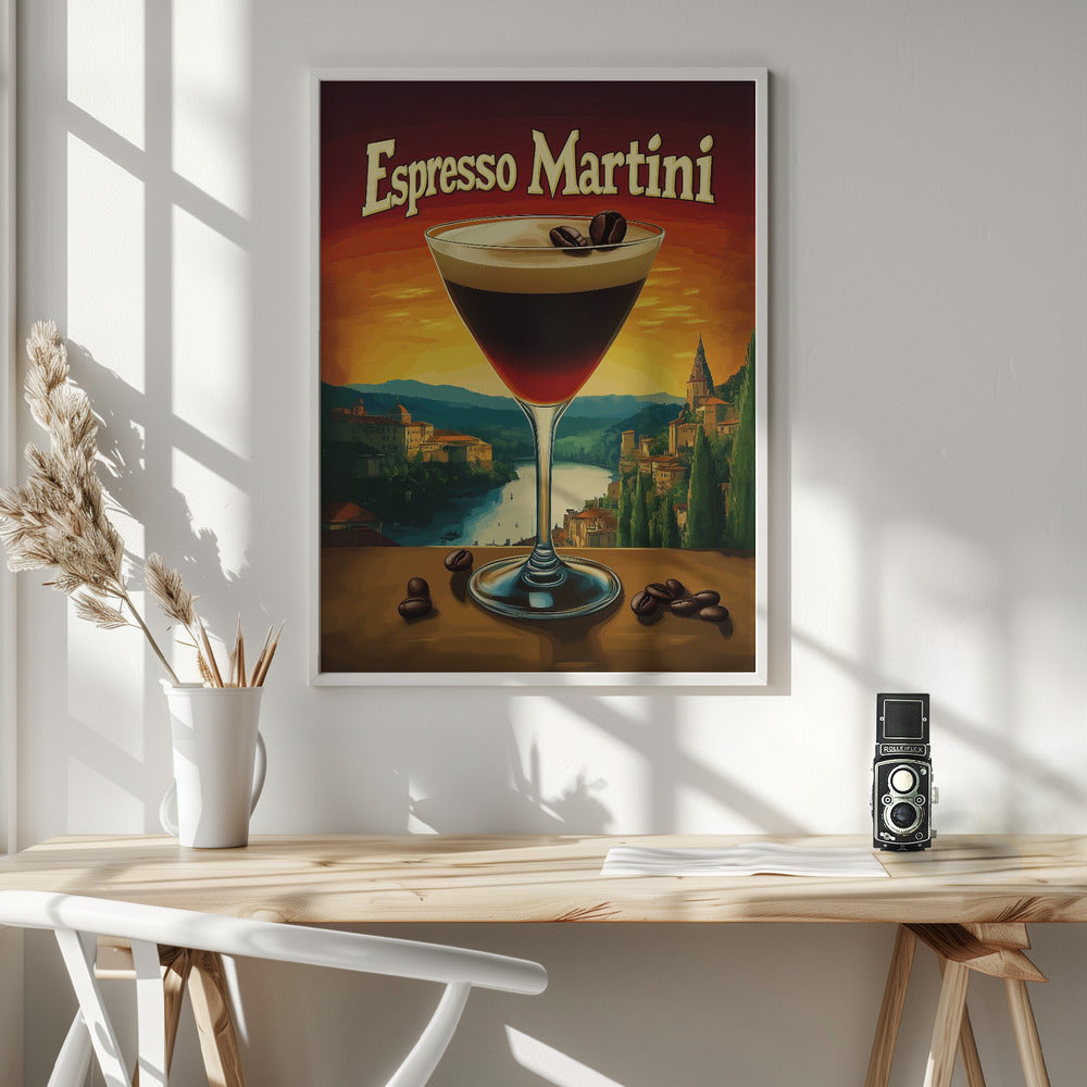 Espresso Martini Vintage - Poster / Art Print - interiör