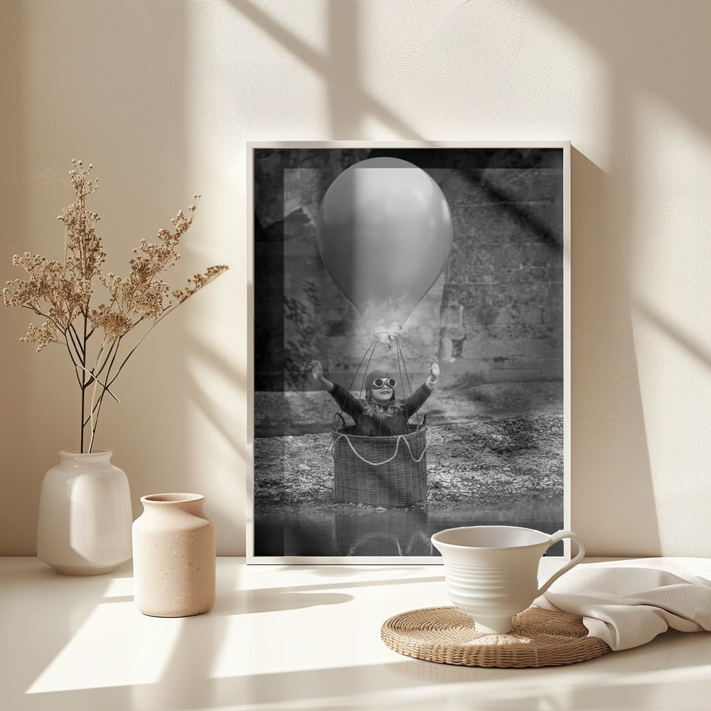 Fly me to the moon - Poster / Art Print - interiör