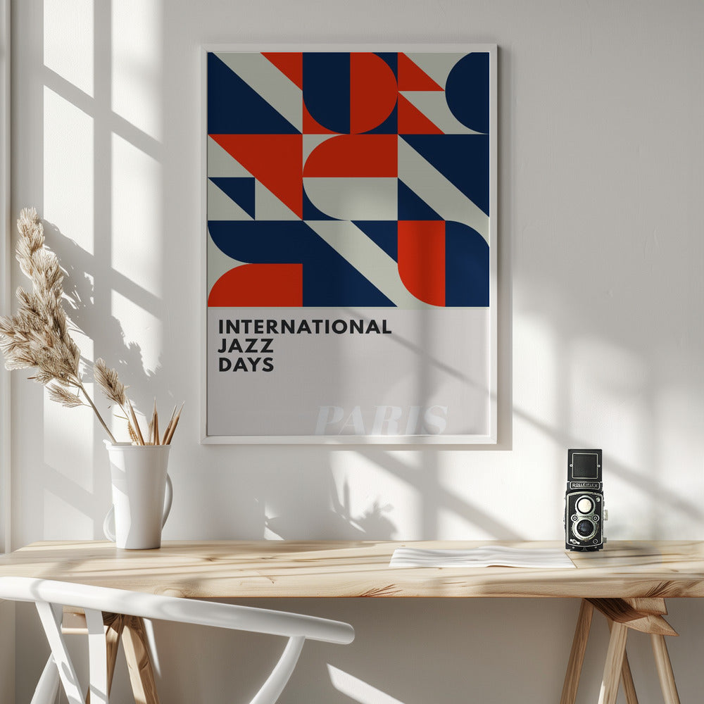 Jazz Days Paris - Poster / Art Print - interiör