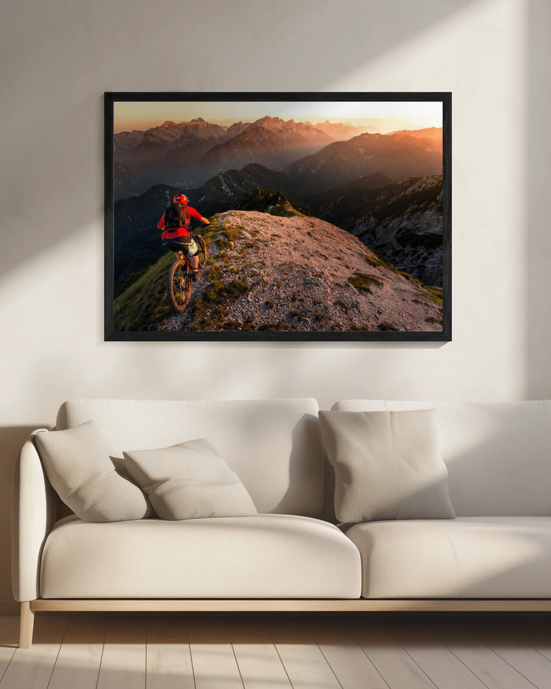 Riding ridge singletrack - Poster / Art Print - interiör