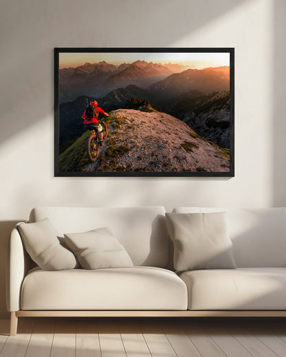 Riding ridge singletrack - Poster / Art Print - interiör