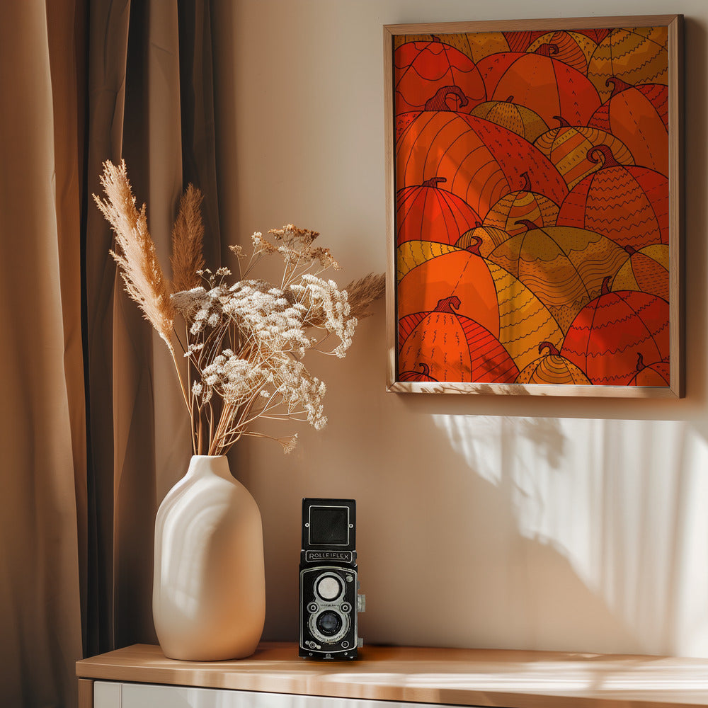 Pumpkins - Poster / Art Print - interiör