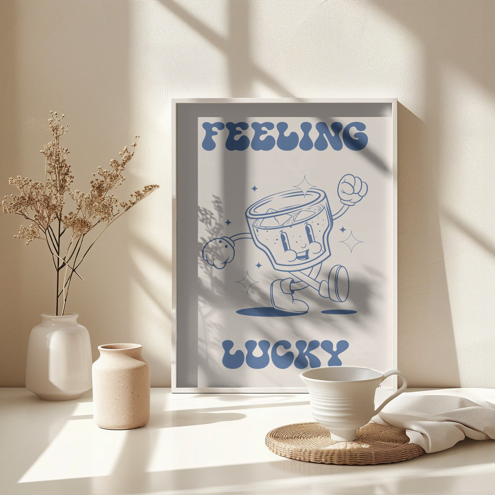 Feeling Lucky - Poster / Art Print - interiör