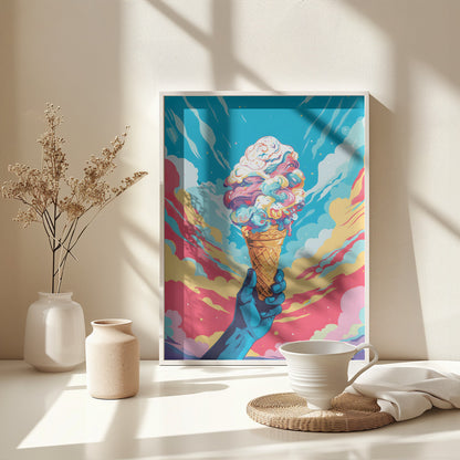 Ice Cream Pop Art - Poster / Art Print - interiör