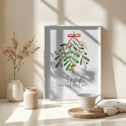 Christmas Mistletoe - Poster / Art Print - interiör
