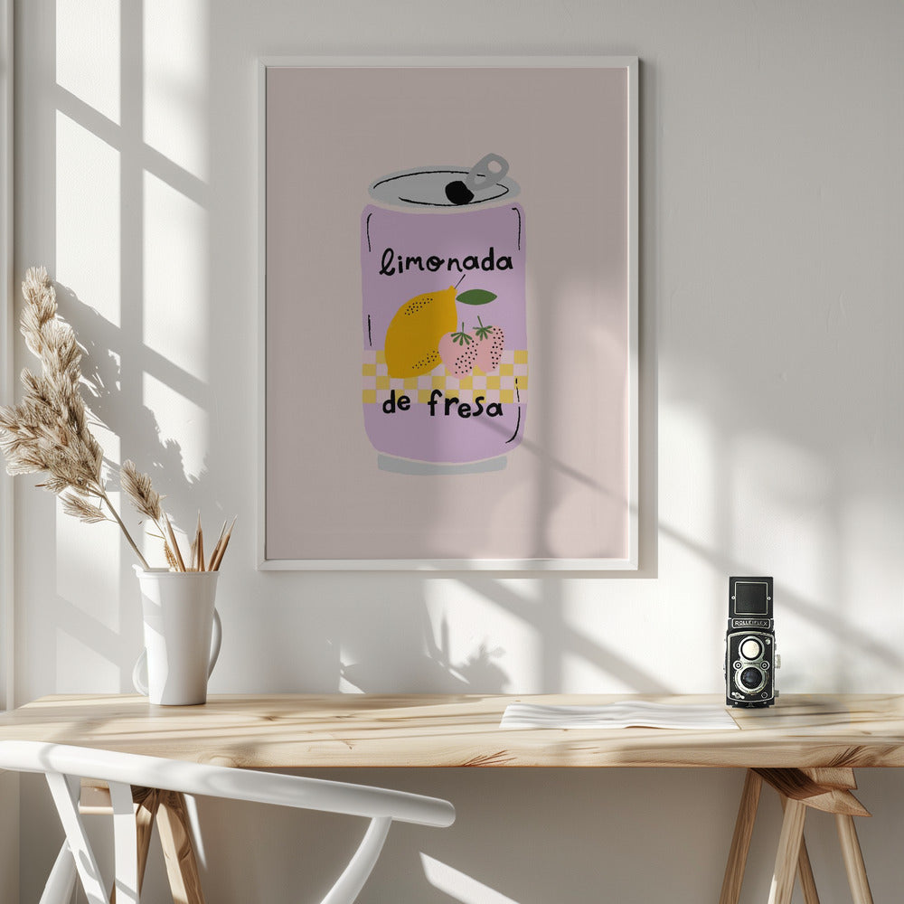 Strawberry Lemonade - Poster / Art Print - interiör