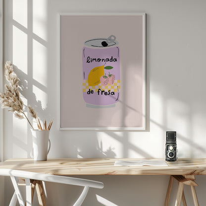 Strawberry Lemonade - Poster / Art Print - interiör