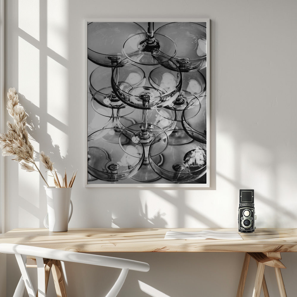 Champagne tower_8 - Poster / Art Print - interiör