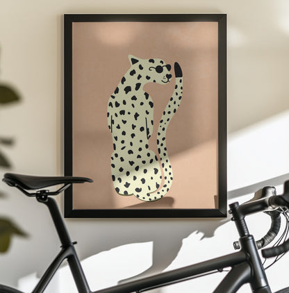 Cool Cheetah - Poster / Art Print - interiör