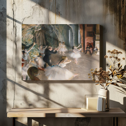 The Rehearsal Onstage - Poster / Art Print - interiör