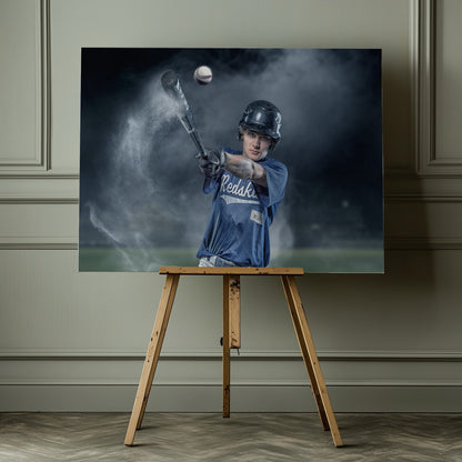 BaseballHit - Poster / Art Print - interiör