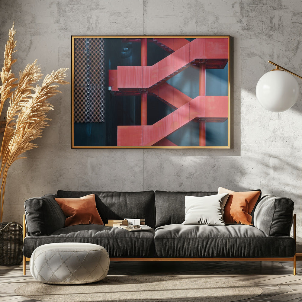 red route - Poster / Art Print - interiör