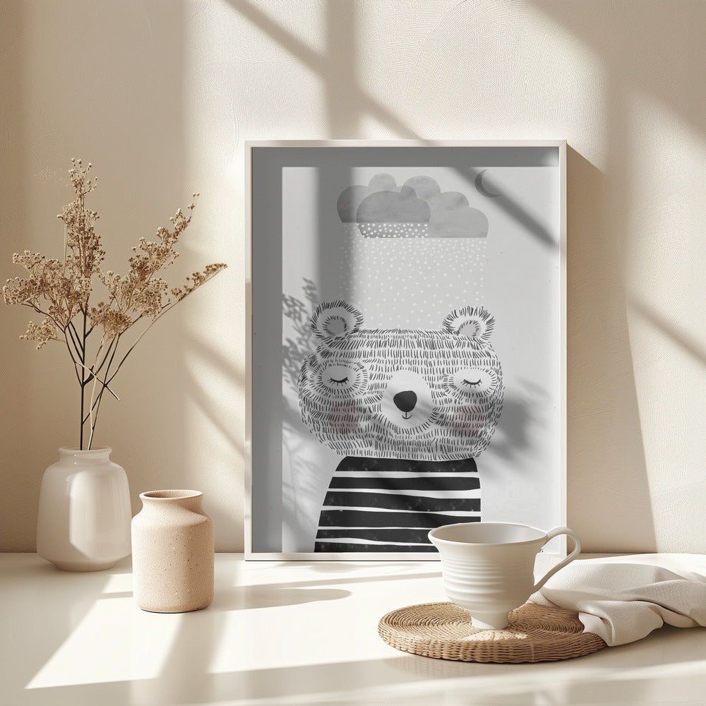 I Love Snow - Poster / Art Print - interiör