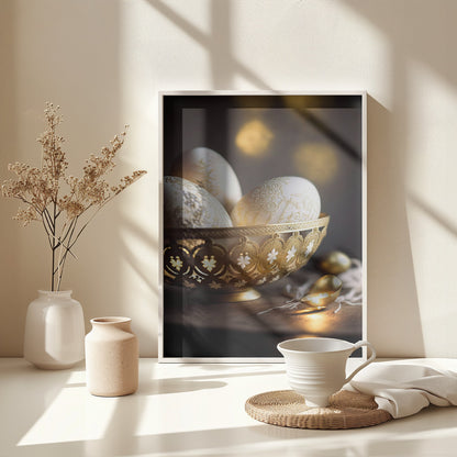 Ornamented Eggs - Poster / Art Print - interiör