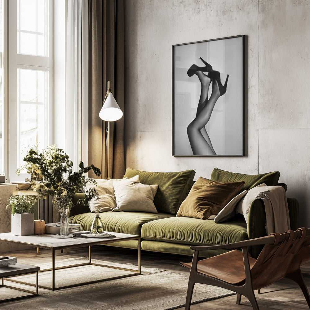 Velvet Pumps - Poster / Art Print - interiör
