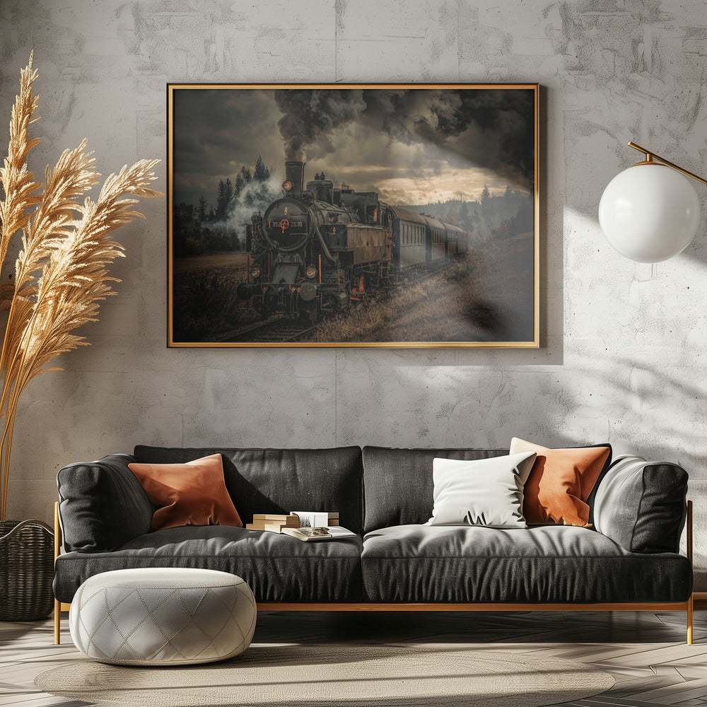 Gold digger train - Poster / Art Print - interiör