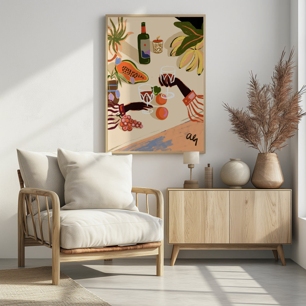 Cheers To You - Poster / Art Print - interiör