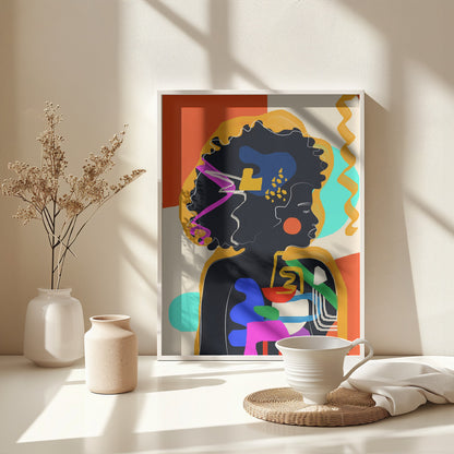 Modern Abstract Woman 4 - Poster / Art Print - interiör