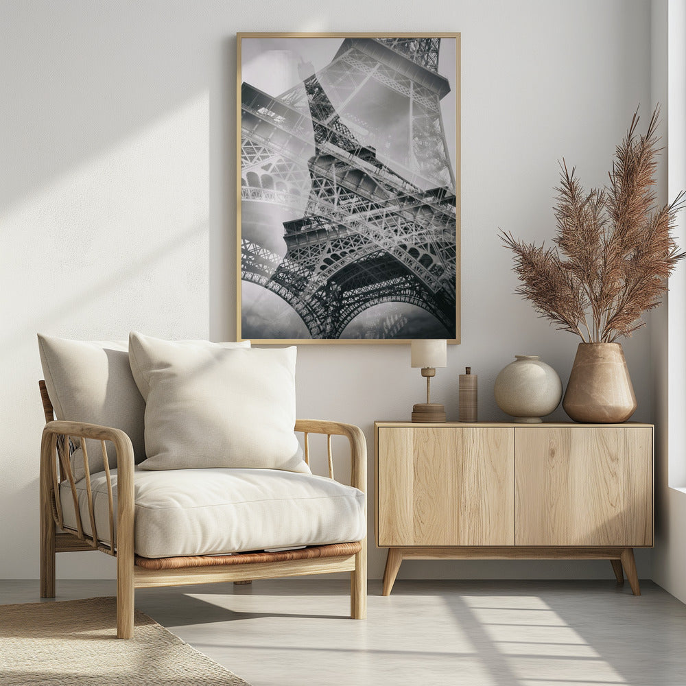 Eiffel Tower Double Exposure - Poster / Art Print - interiör