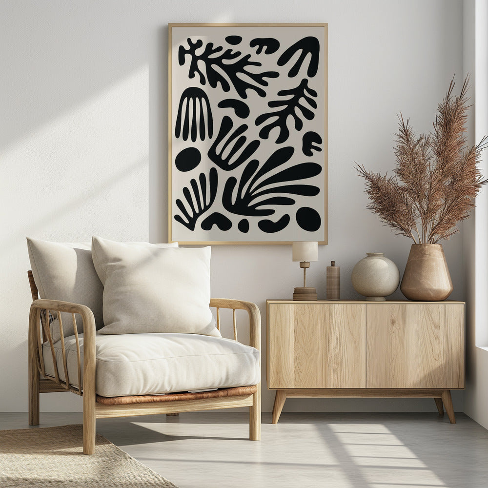 Henri Matisse Black Algae Collection #3 - Poster / Art Print - interiör