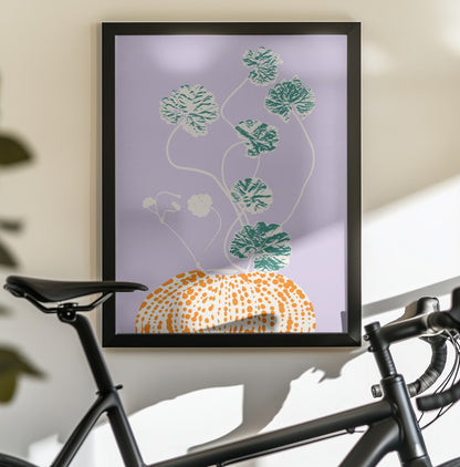 Plant based happyness Ajuga still life - Poster / Art Print - interiör