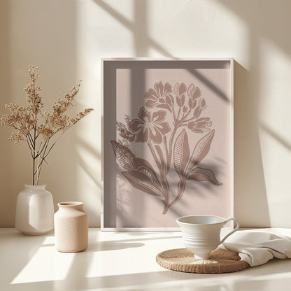 Mocha Florals - Poster / Art Print - interiör