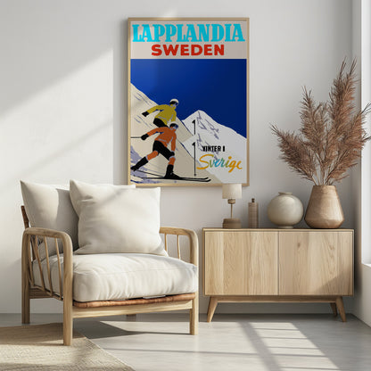 Winter Tourism: Lapplandia Sweden - Poster / Art Print - interiör