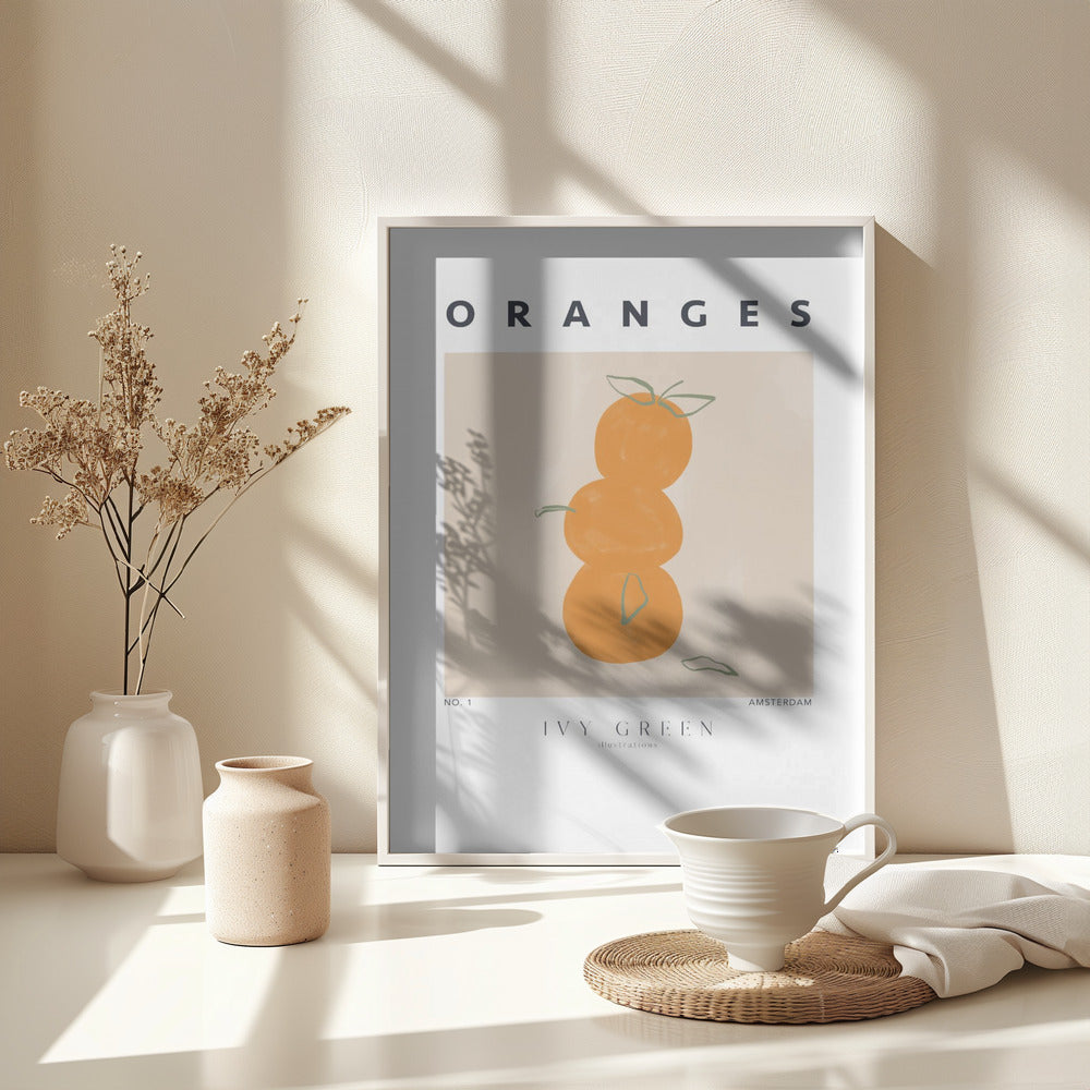 Oranges - Poster / Art Print - interiör