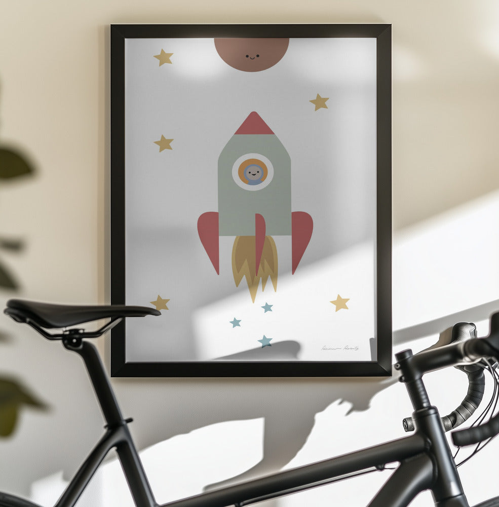 Solar Rocket - Poster / Art Print - interiör