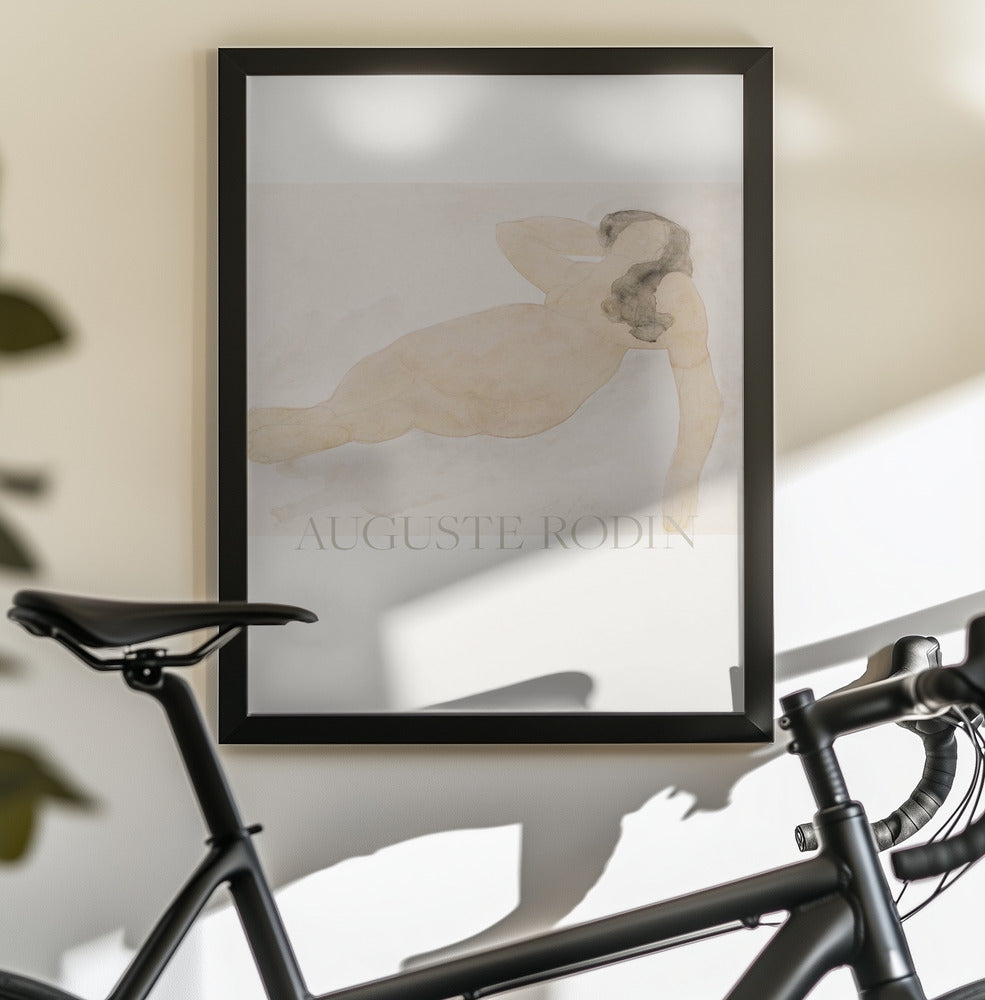 Study of a Nude (lying On Side) - Poster / Art Print - interiör