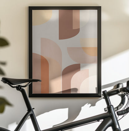 Retro Geometric - Poster / Art Print - interiör