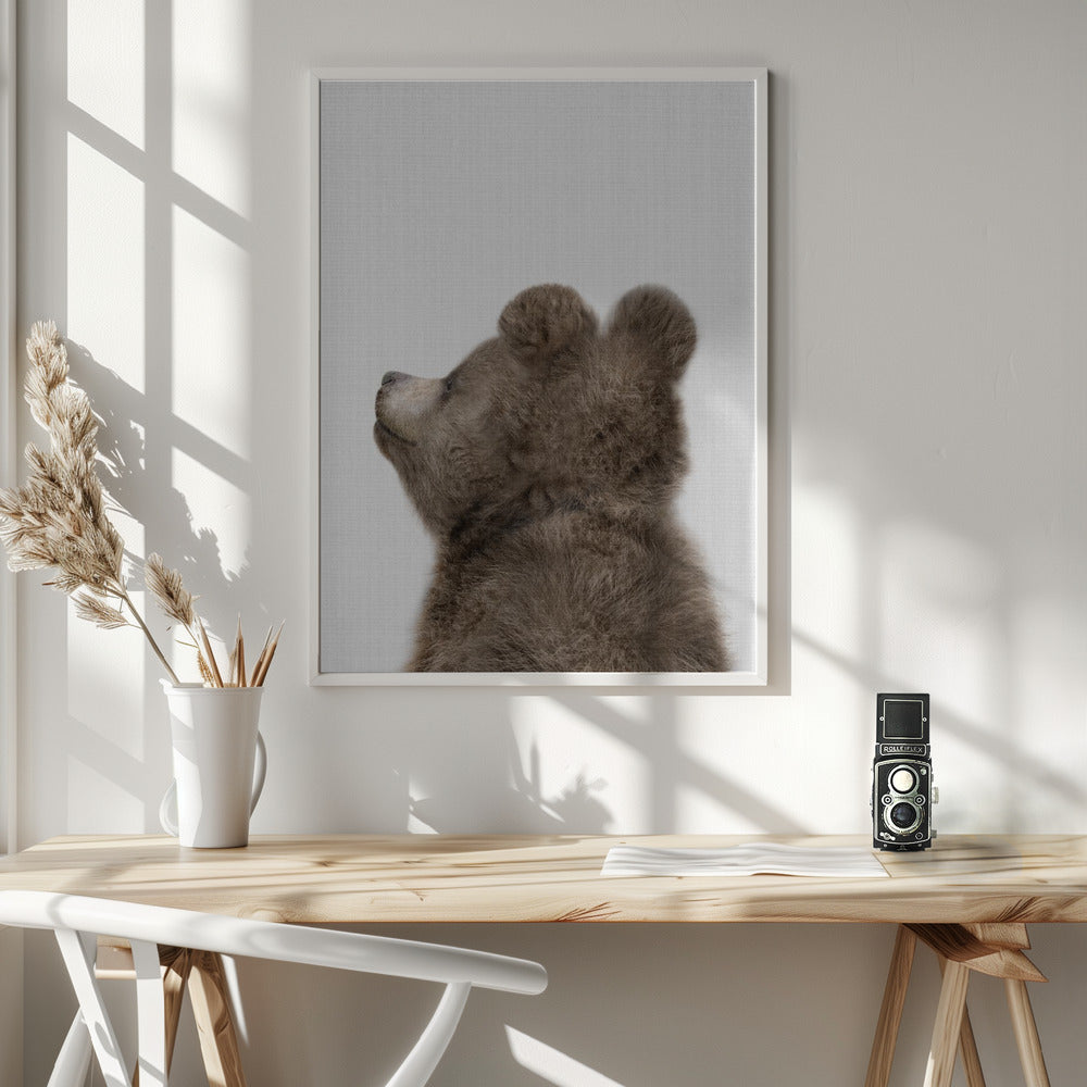 Peekaboo Baby Bear Back - Poster / Art Print - interiör