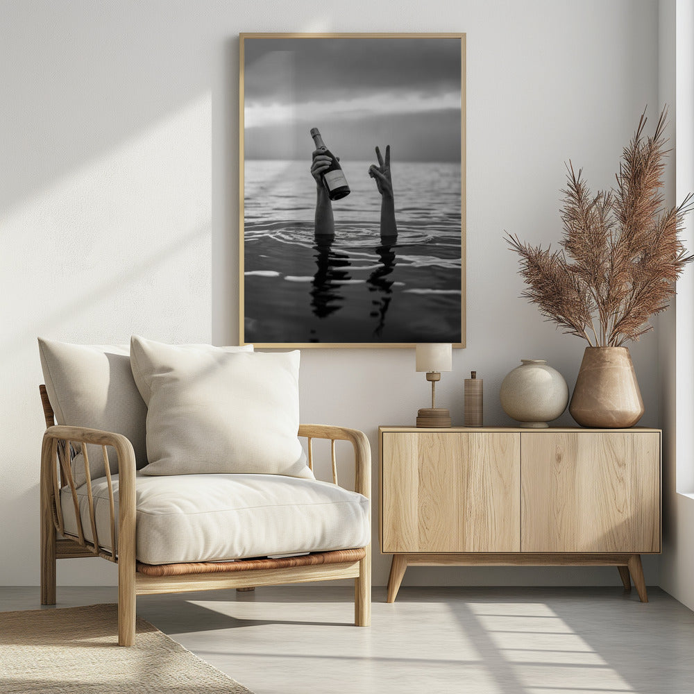 Celebration Champagne - Poster / Art Print - interiör