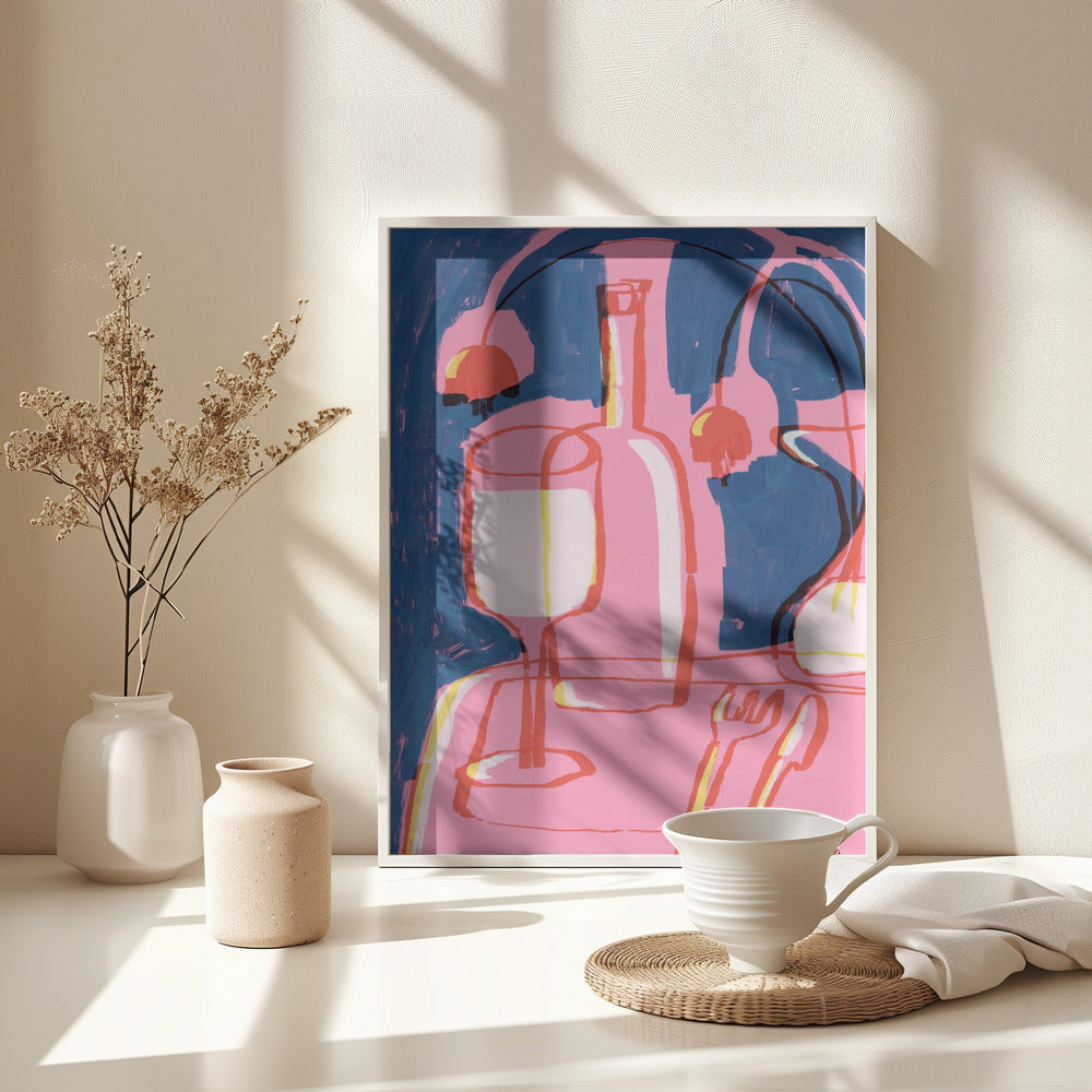 Neon Still Life No 4 - Poster / Art Print - interiör