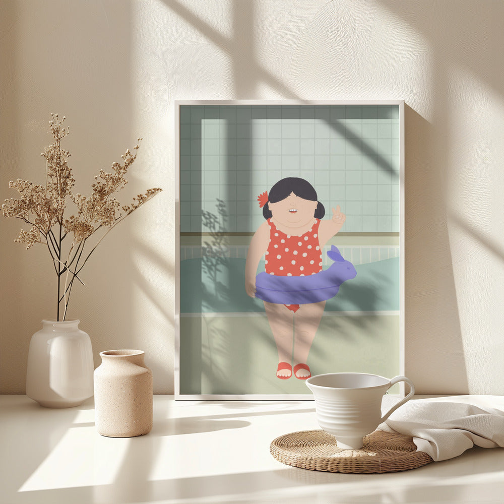 Swimming Lessons - Poster / Art Print - interiör