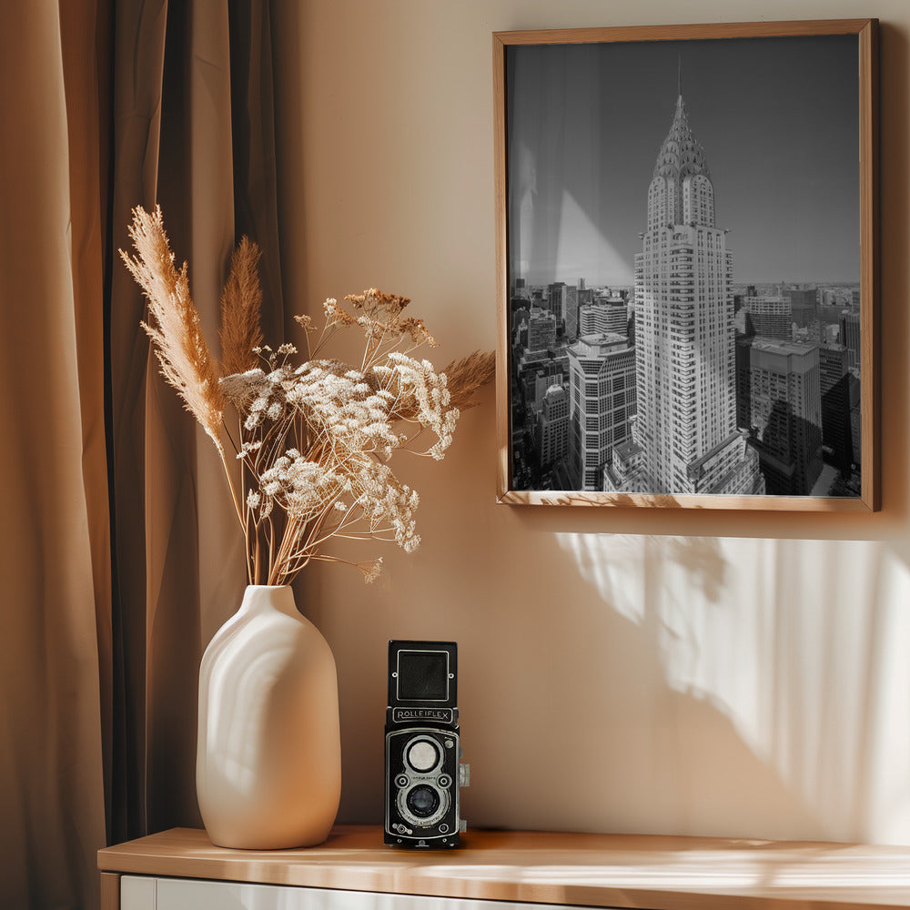 Chrysler Black and White - Poster / Art Print - interiör