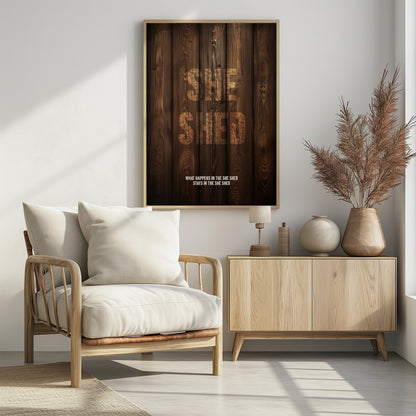 She Shed - Poster / Art Print - interiör