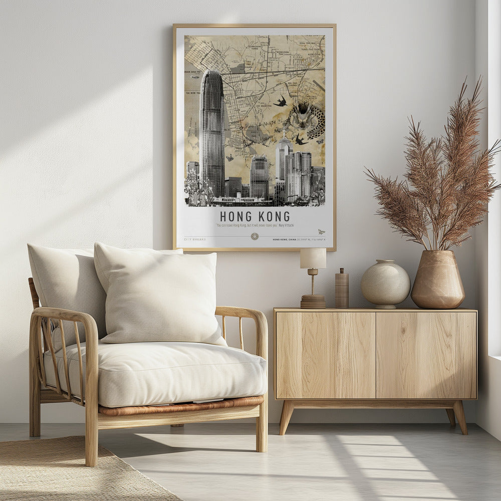 Hong Kong (City Breaks) - Poster / Art Print - interiör