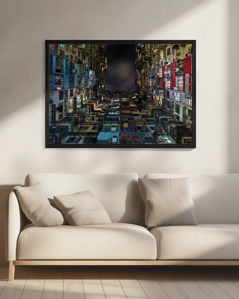 Monster Building Night - Poster / Art Print - interiör