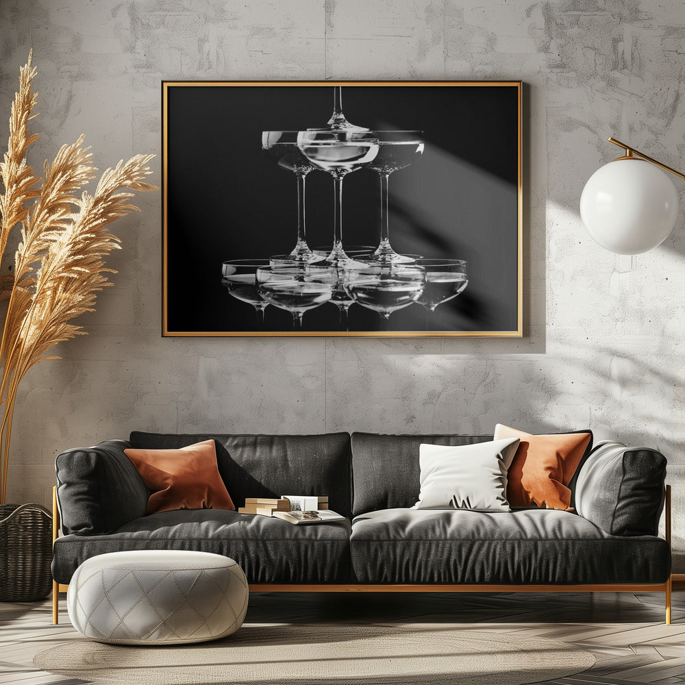 Champagne tower_10 - Poster / Art Print - interiör