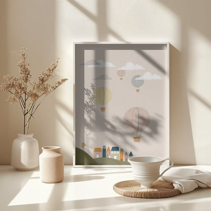 Hot Air Balloons 24x36 - Poster / Art Print - interiör