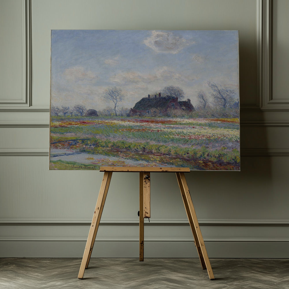 Claude Monet's Tulip Fields At Sassenheim, (1886) - Poster / Art Print - interiör