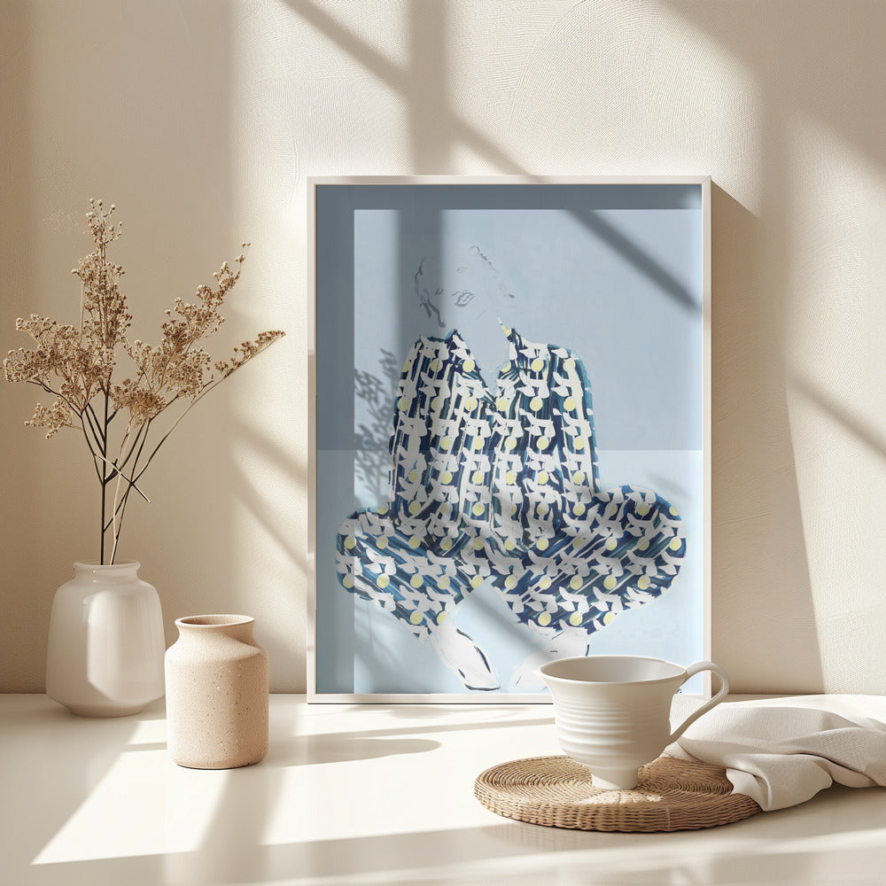 Pyjama Woman 1 - Poster / Art Print - interiör