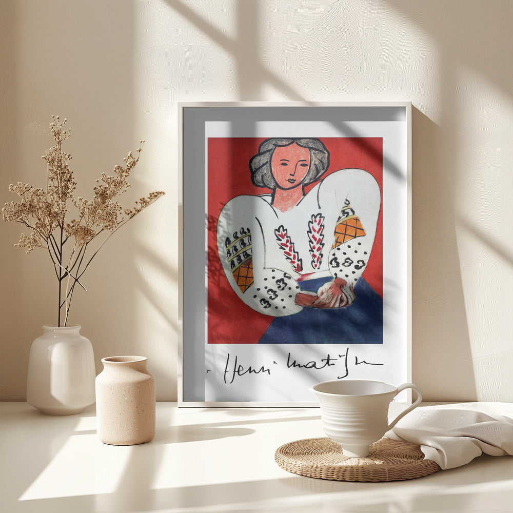 Henri Matisse, La Camicetta Romena, 1940 - Poster / Art Print - interiör