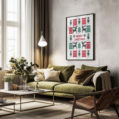 Merry Christmas - Poster / Art Print - interiör