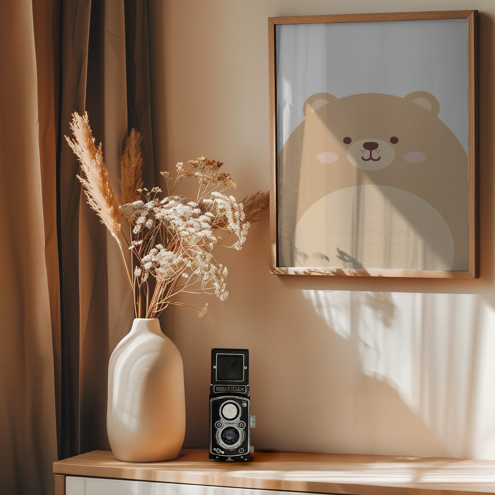 Cute Bear - Poster / Art Print - interiör