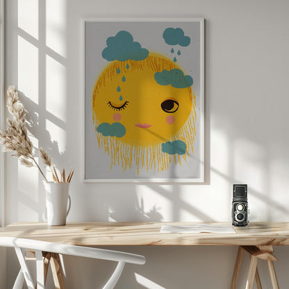 Sun And Rain - Poster / Art Print - interiör