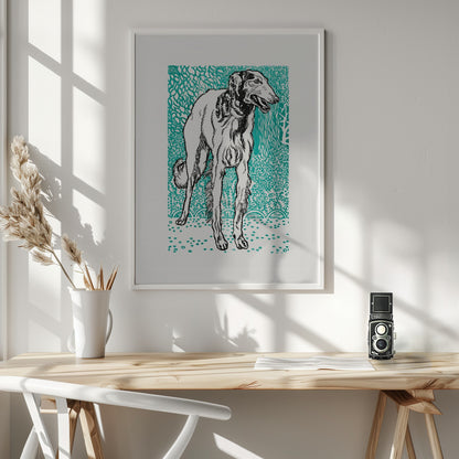 Greyhound - Poster / Art Print - interiör