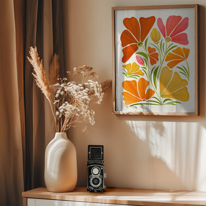 Spring Wildflowers - Poster / Art Print - interiör