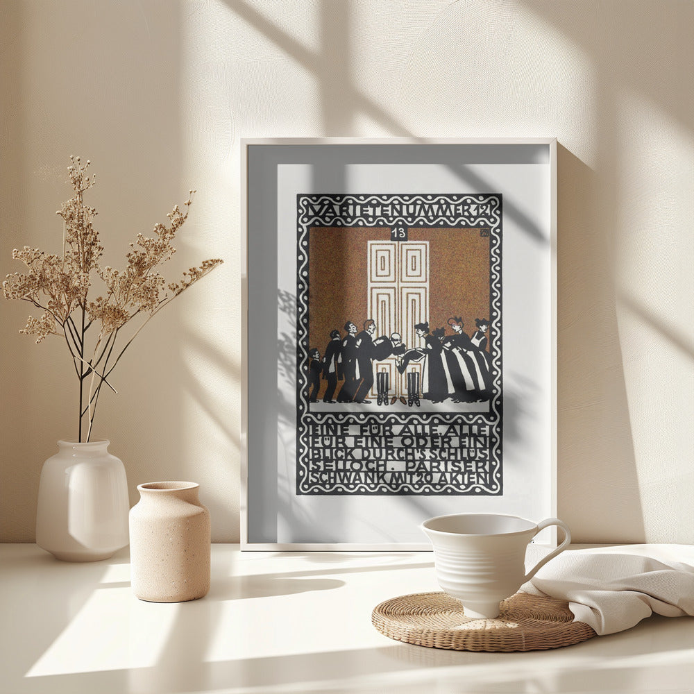 Variety Act 12  One for All, All for One or a Glimpse Through the Keyhole - Poster / Art Print - interiör